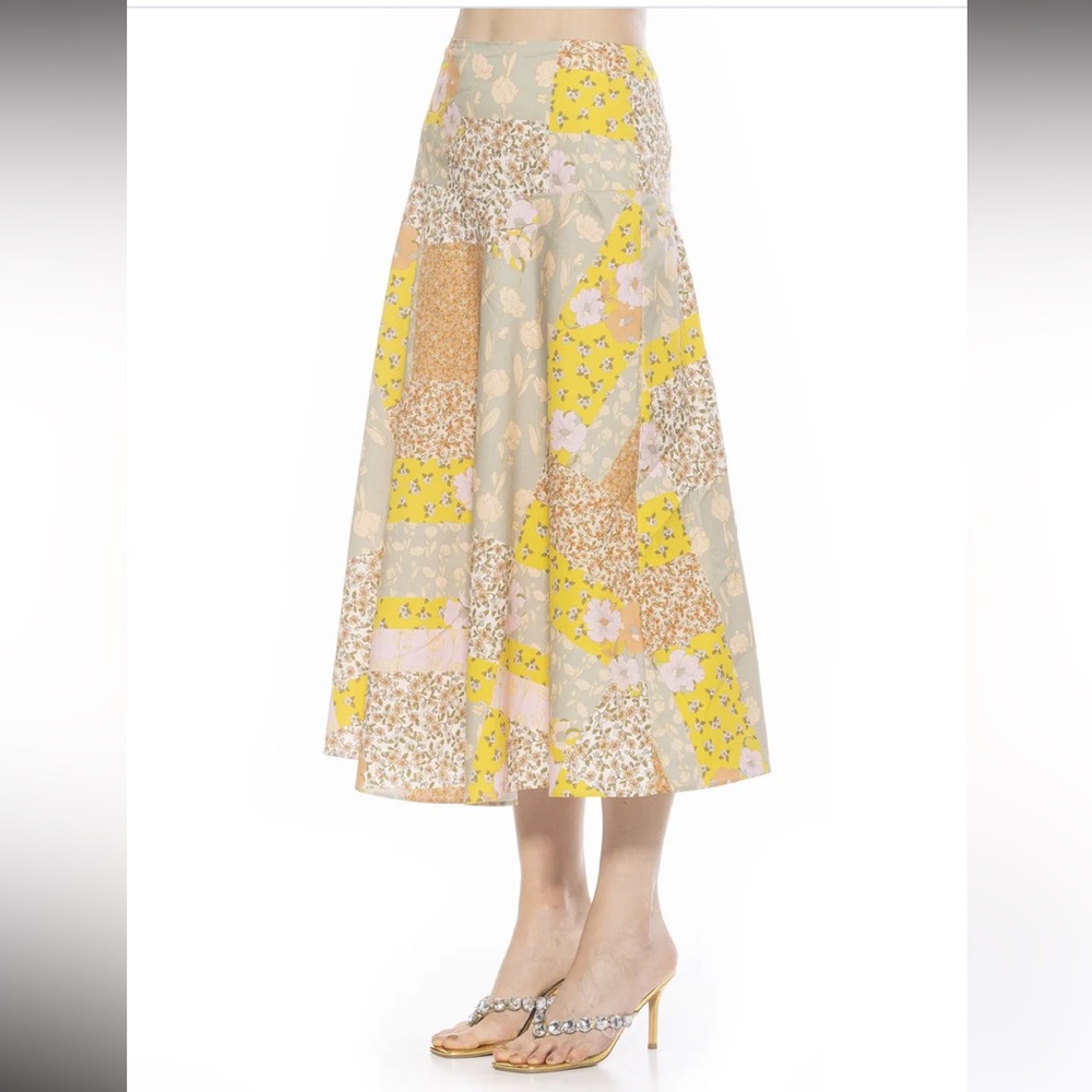 Alexia Admore Hadley Stretch Cotton Midi Skirt size 12